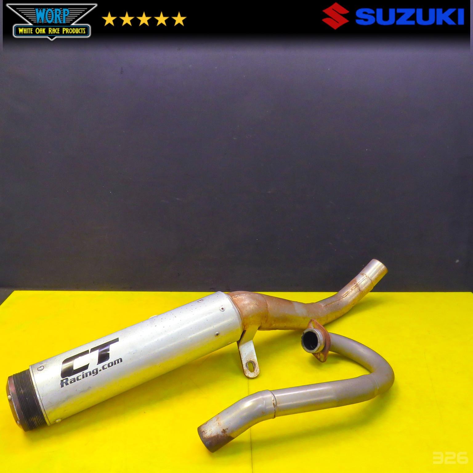 2003 SUZUKI QUADSPORT LTZ400 KFX DVX CT RACING SUPERTRAPP STYLE EXHAUST MUFFLER