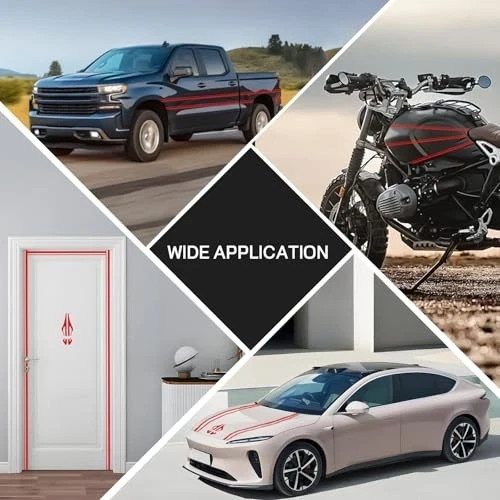 32Ft Car Pinstriping Tape, Vinyl Automotive Pinstriping Tape Stripe Red