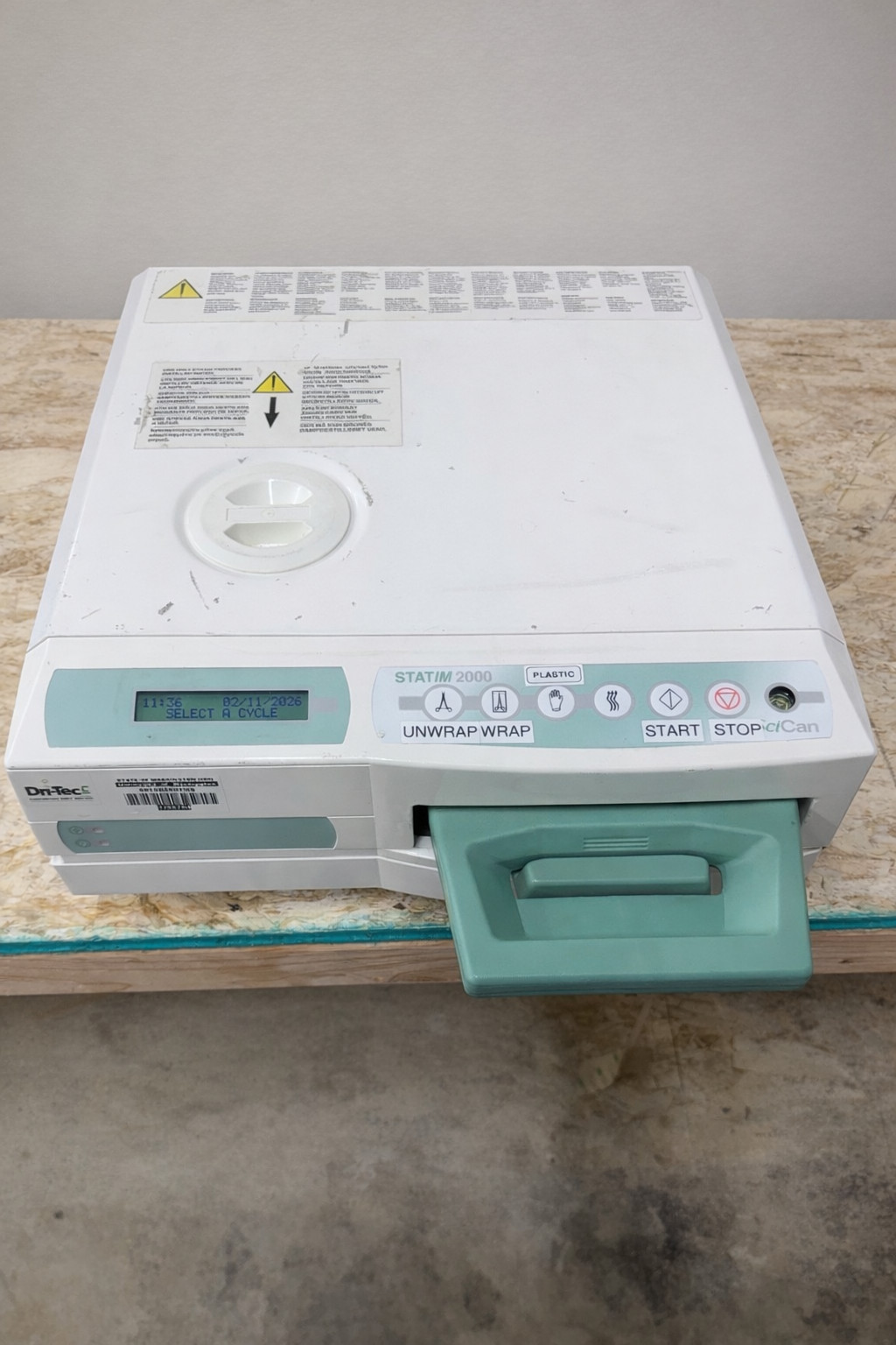 statim 2000 sterilizer in decent condition 14,000 cycles
