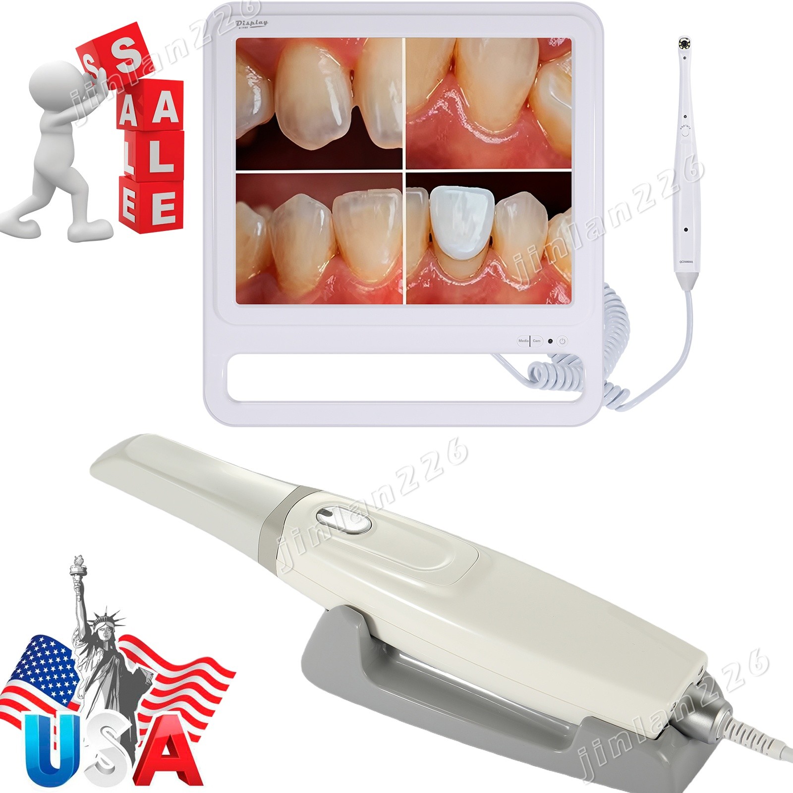 Dental Intra-oral Scanner 3D Real-time Display Software w/Scanning SW AI /Camera