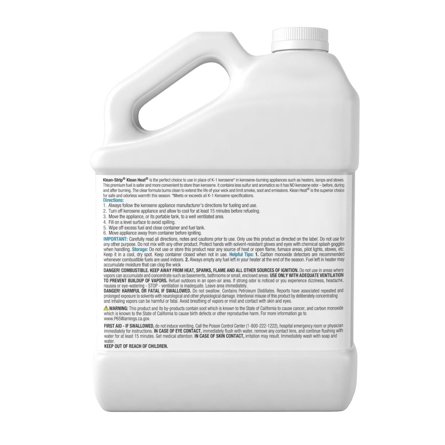 KleanHeat Kerosene Alternative No Smoke or Odor Lamp and Heater Fuel 120 Oz Jug