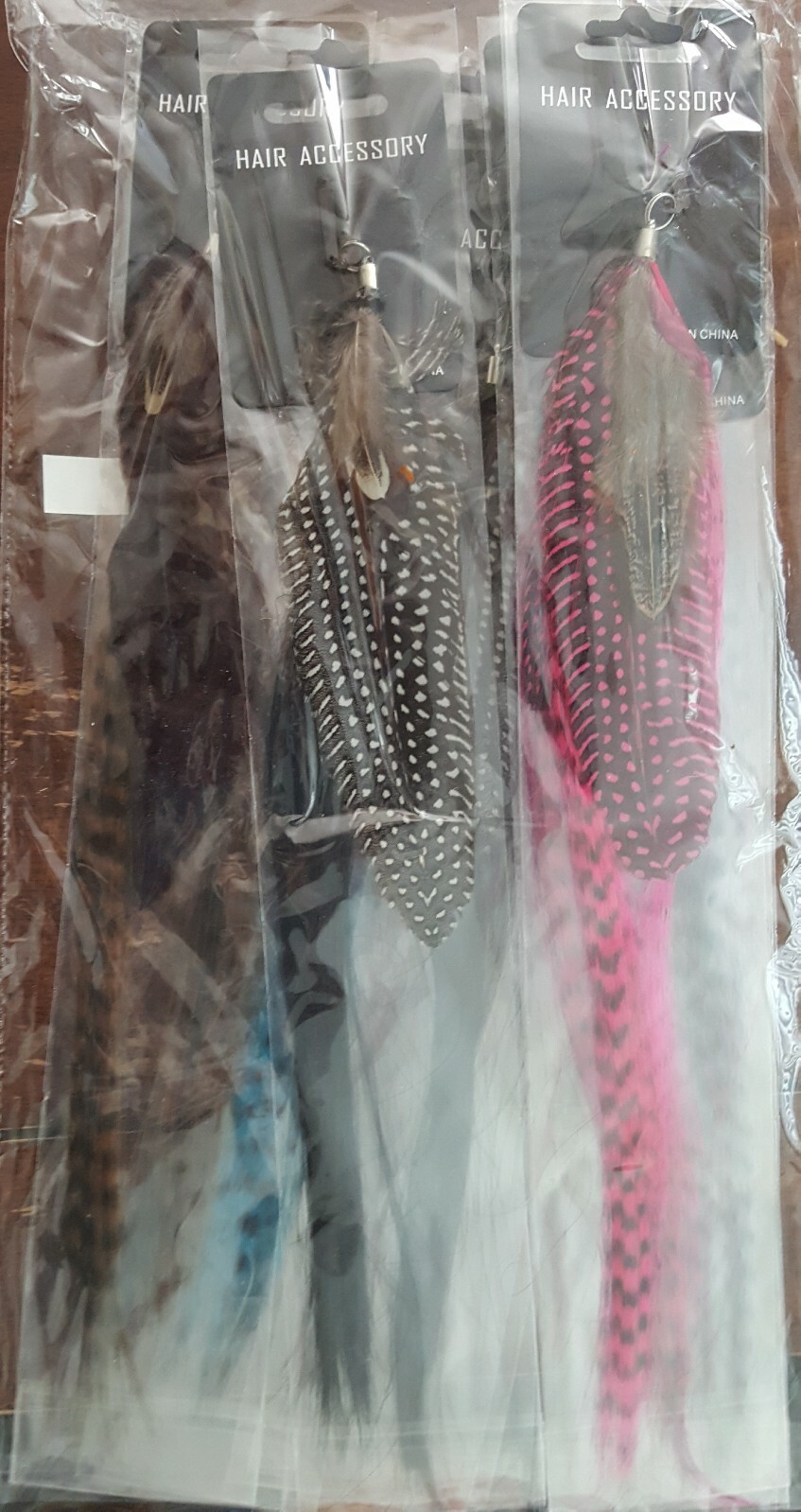 Feather Hair Extensions (Clip) 1doz Assorted Pack Great Gift Or Party Favor!