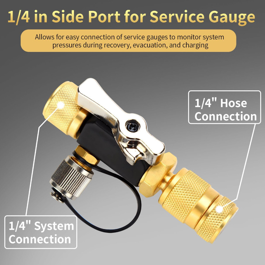 5 PACK - Valve Core Removal Tool for HVAC – Mega Flow Vacuum Rated, 1/4"