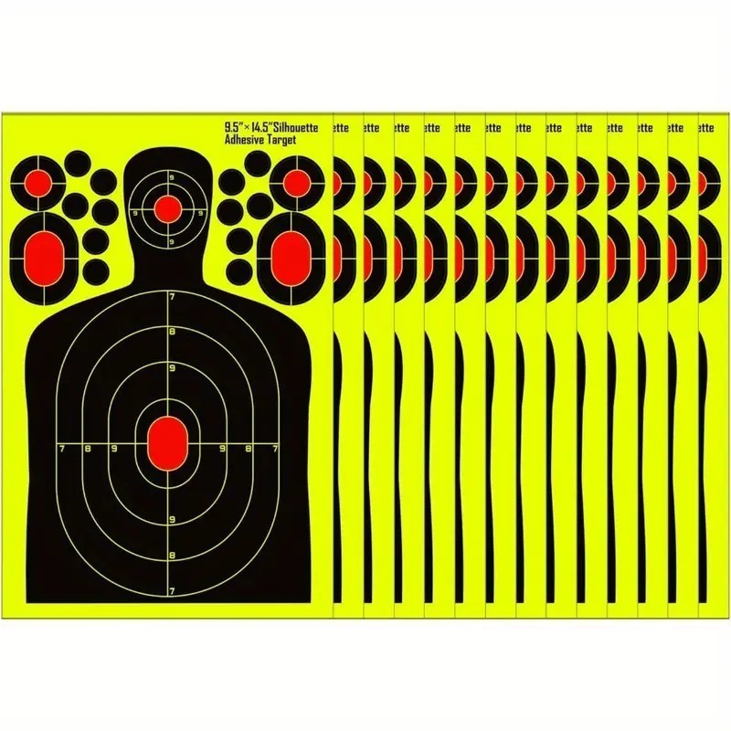 10/20/30 pcs Shooting Targets Reactive Practice Splatter Range Paper Target