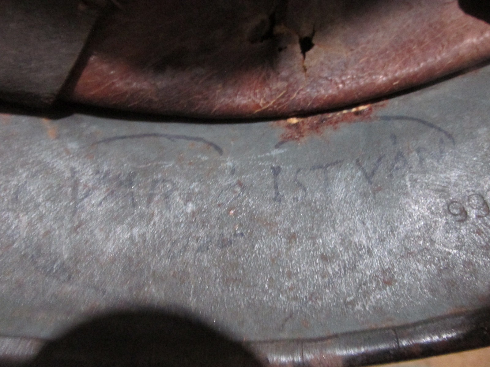 WW2 Hungarian Tuzolto military fire helmet GY 66 (Gyor)