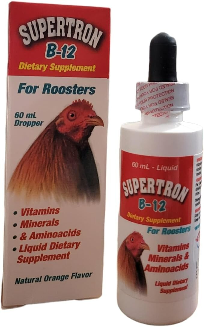SUPERTRON B-12 EXTRA STRENGTH 6O ML DROPPER FOR ROOSTER/ GALLOS