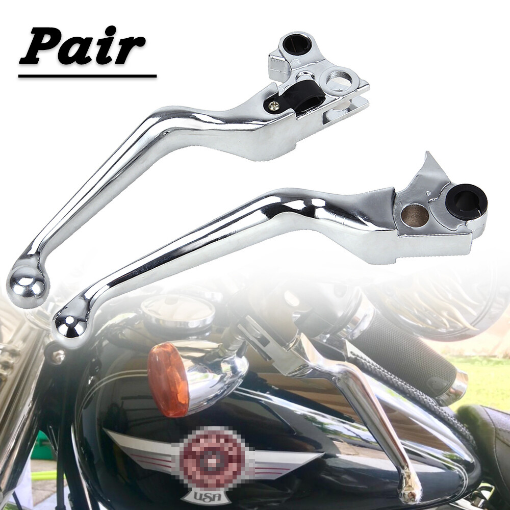 NEW Chrome Clutch Brake Lever Hand Levers Handbrake For Harley Road King Softail