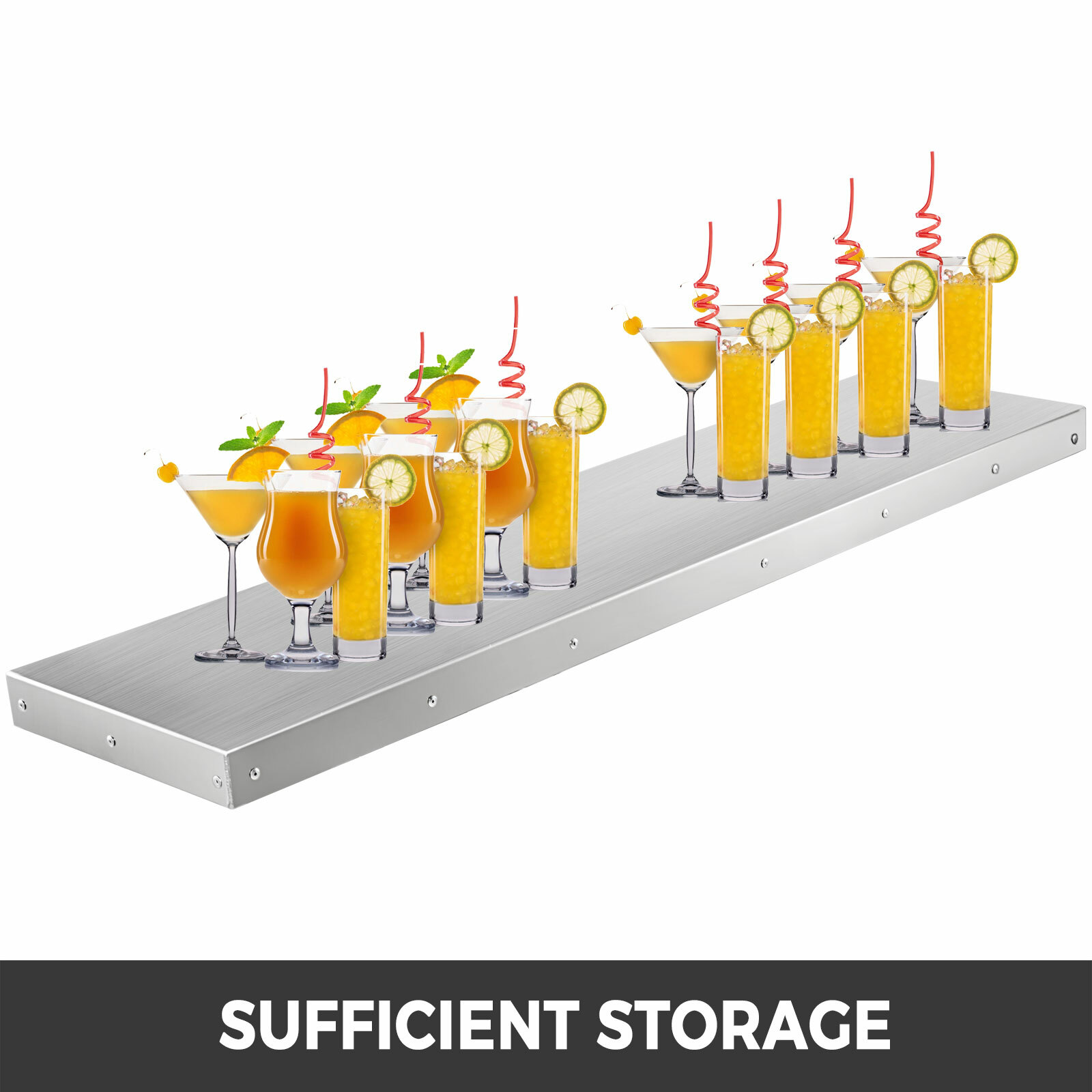 4FT Shelf for Concession Window Food Truck Accessories Business Aluminum Alloy