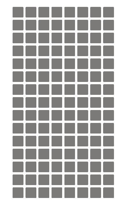 1/4" Dark Gray Grey Square Color Coding Inventory Label Stickers Made In USA