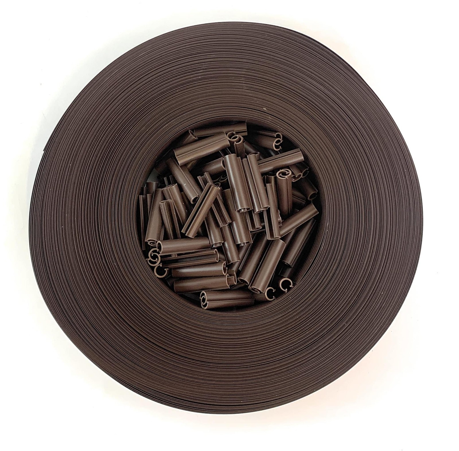 Foghorn Construction Chain Link Fence Privacy Tape - 250 Feet of Brown PVC Tape