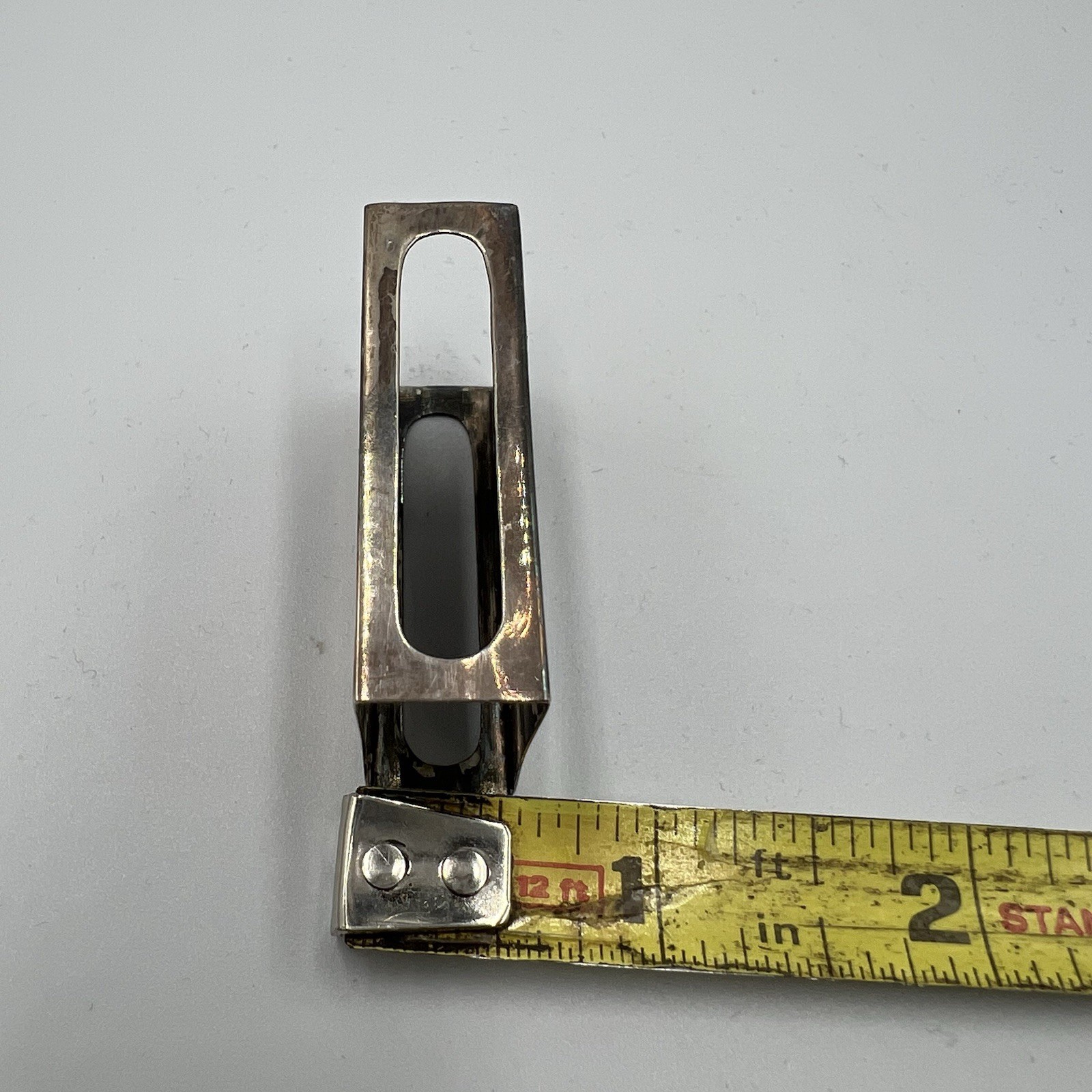 Vintage Art Deco Sterling Silver Match Box Cover Match Book ARF Monogram Stripe