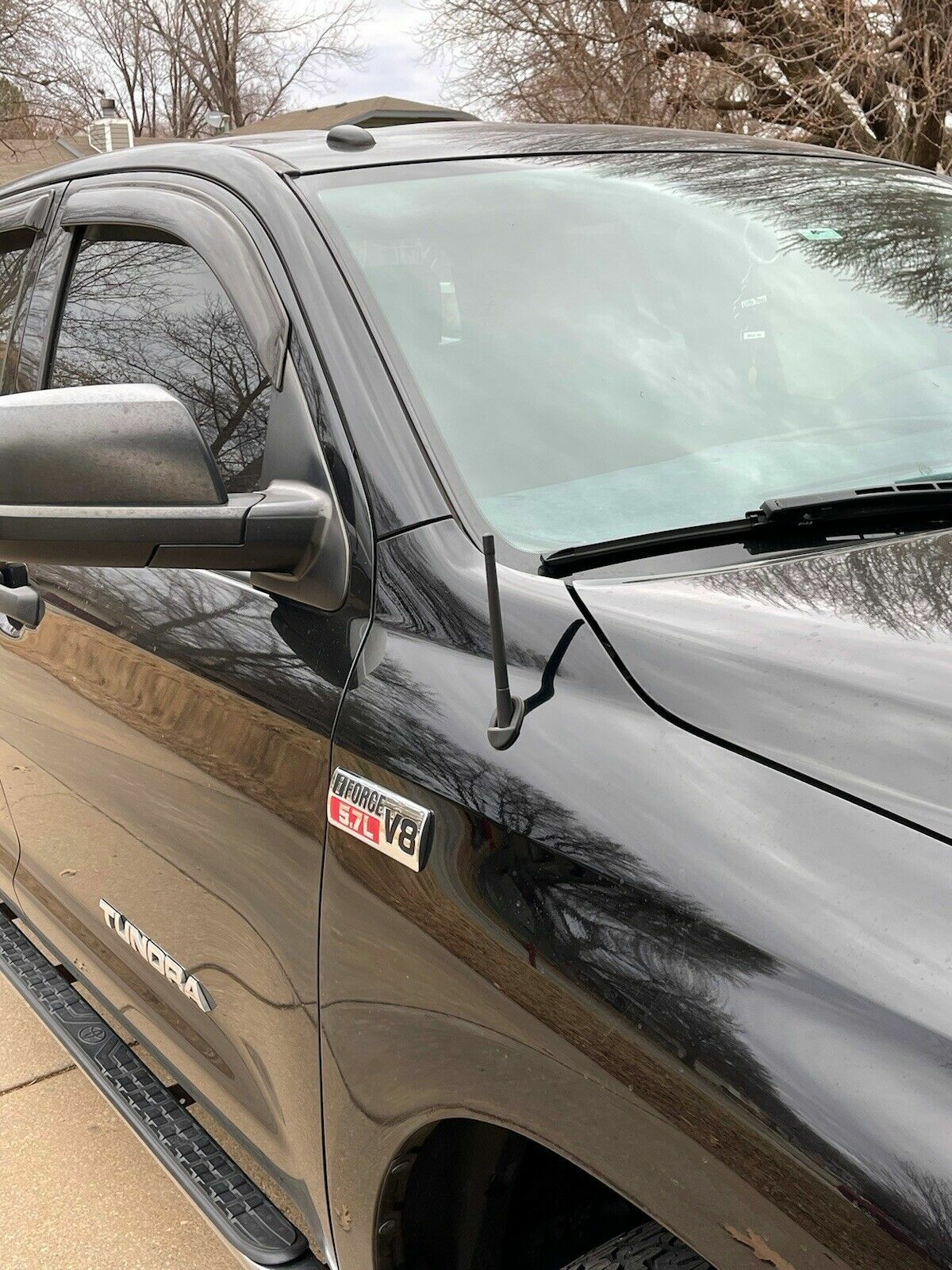 7" Short Black Antenna Mast Radio AM/FM for TOYOTA TUNDRA 2000-2020 Brand New