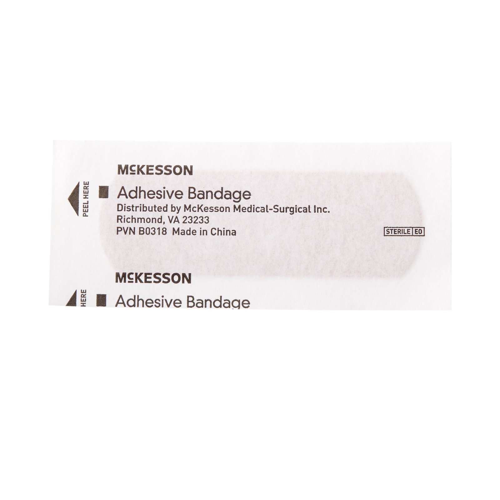 100 McKesson Adhesive Bandages 1" x 3" Flexible Fabric Band Aid Strips 16-4811