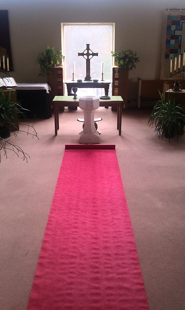 50ft Deluxe Red Fabric Wedding Aisle Runner
