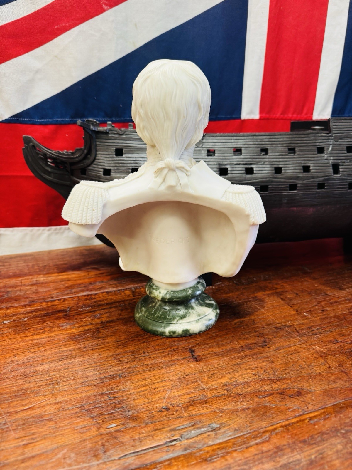 Superb Vintage Marble Bust of Vice-Admiral Viscount Nelson after Frederick’s.