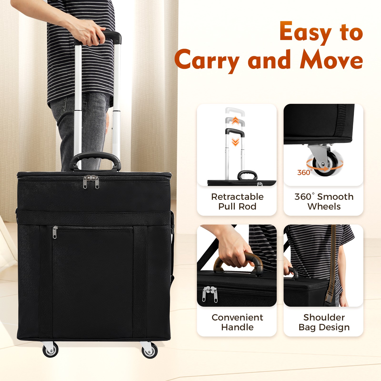 180 Pair Eyeglasses Storage Trolley Optical Frame Bag Box Organizer Display Case