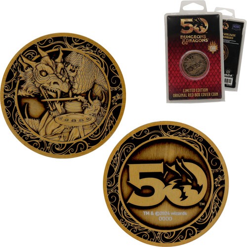 Dungeons & Dragons: 50th Anniversary - Limited Edition Coin - Original Red Box C
