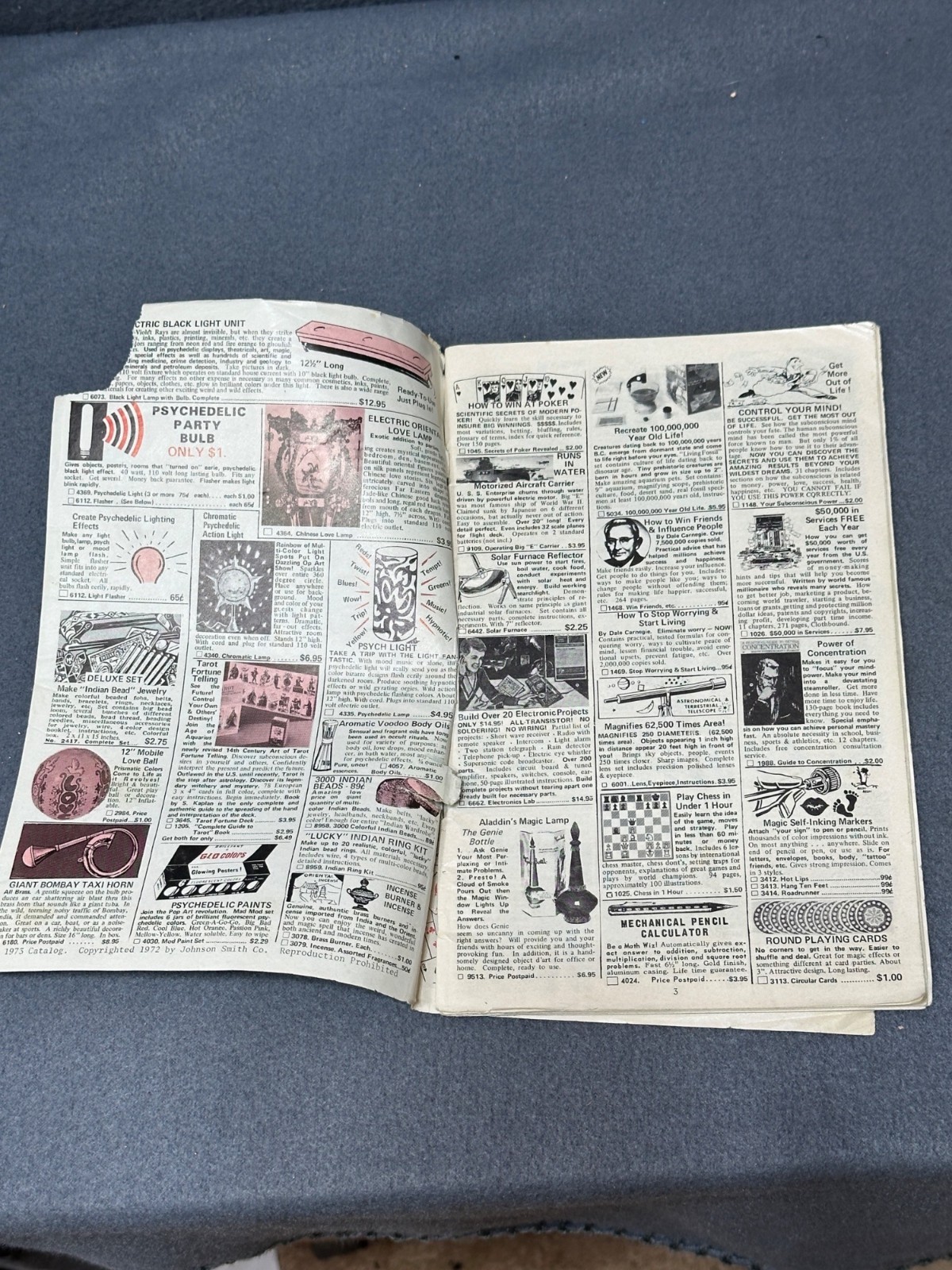 Johnson Smiths Fun Filled Catalog 1975 Vintage Retro Advertising 1600+ Unique It