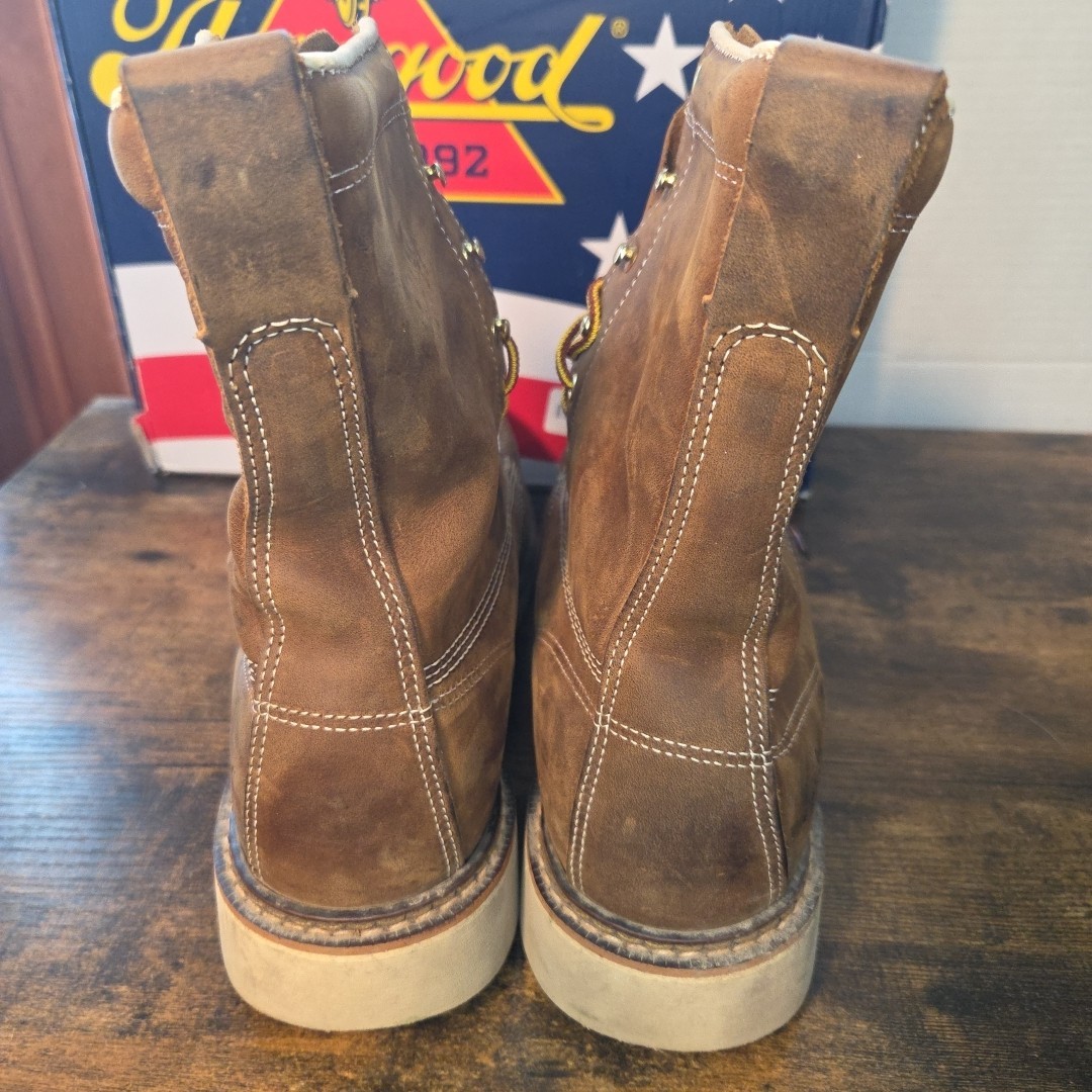 Thorogood American Heritage 8” Crazy Horse Leather Steel Toe Boots Size 11.5 D