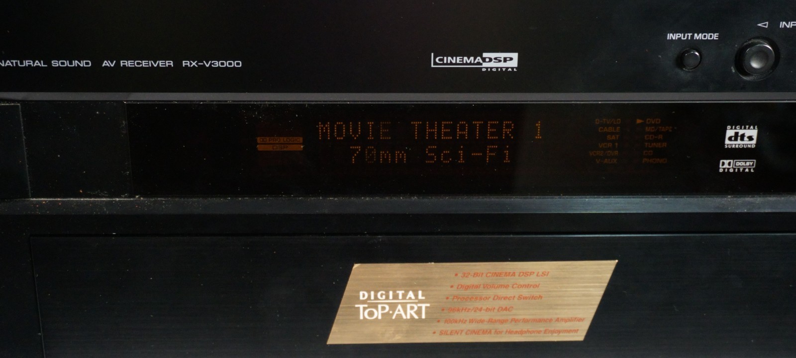 Yamaha RX-V3000 Natural Sound AV Receiver and Remote bundle (A-1-T)