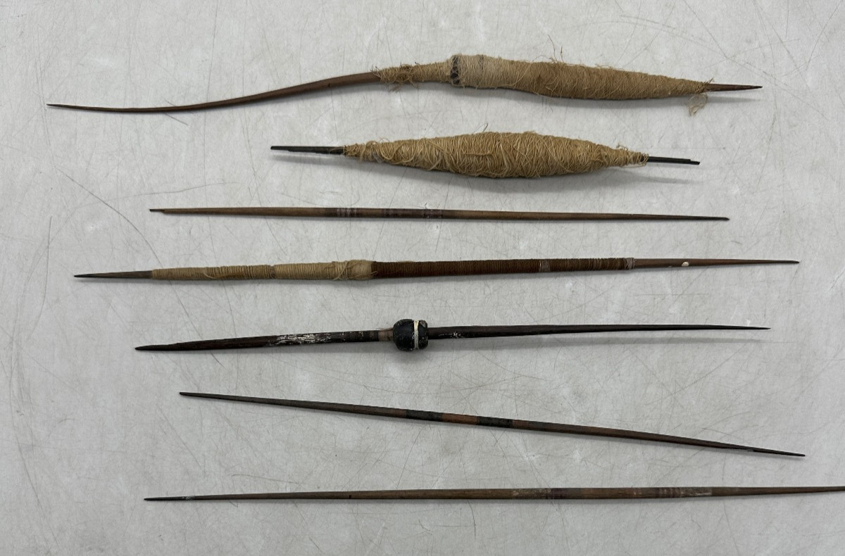 Pre-Columbian Spindle Lot ~ 1 Bead, Several with Thread