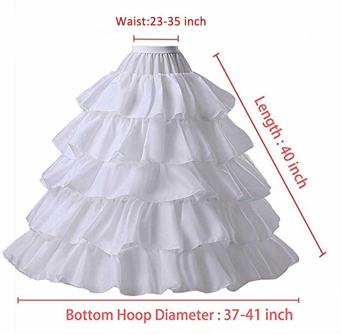 Women's Crinoline Petticoat for Wedding Bridal Dress/Ball Gown Underskirt US