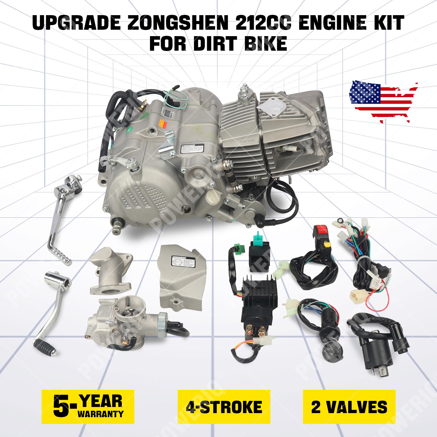 Zongshen 212CC,ZS 212CC engine better than Daytona 190CC engine, free engine Set