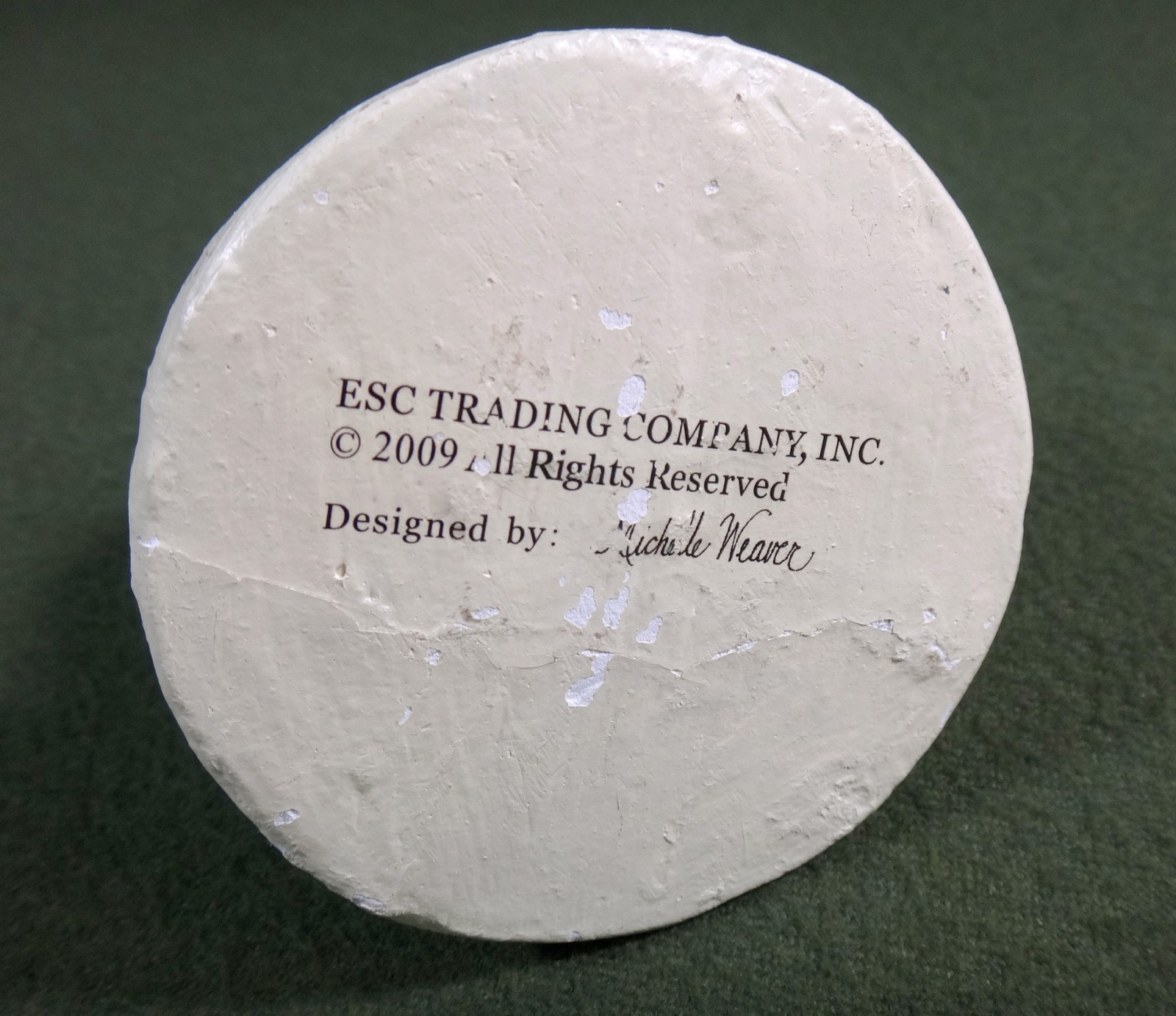 EASTER CHICK in EGG CUP "Wish" ESC TRADING CO designer MICHELLE WEAVER 2009