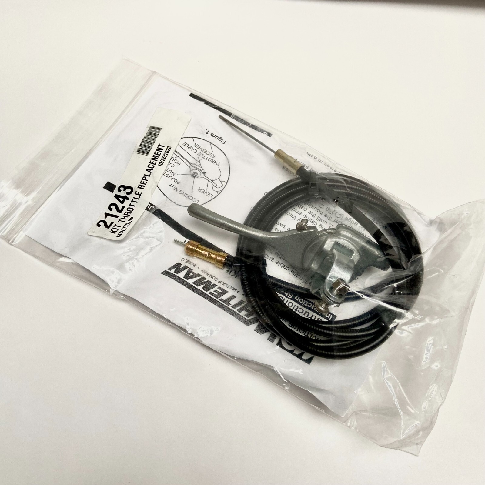 Multiquip-Whiteman OEM 21243 Throttle Cable Kit fits J36, JS36, B46, BS46 trowel