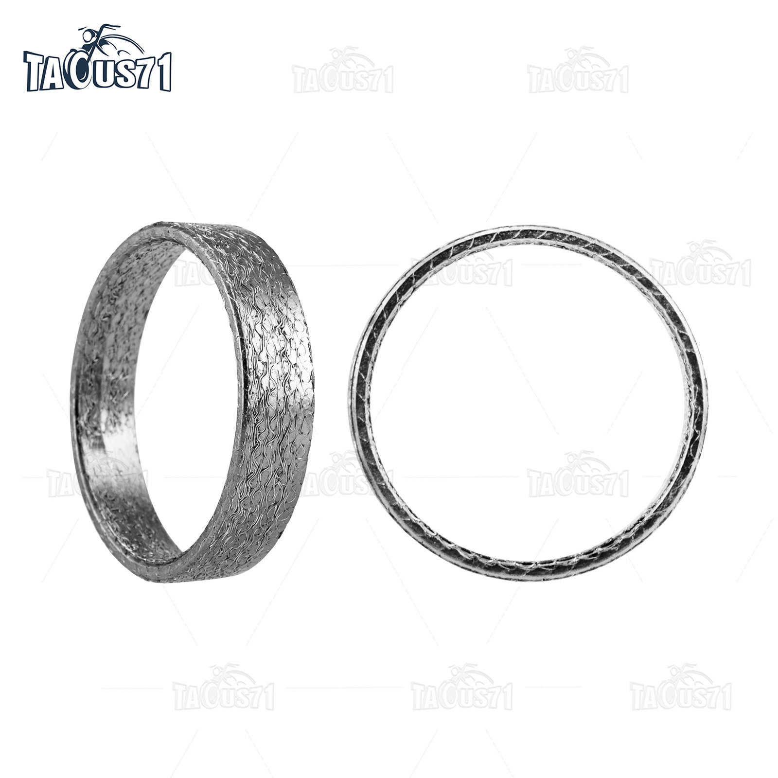 Pair Graphite Exhaust Gasket for Harley Big Twin and Sportster 84-UP