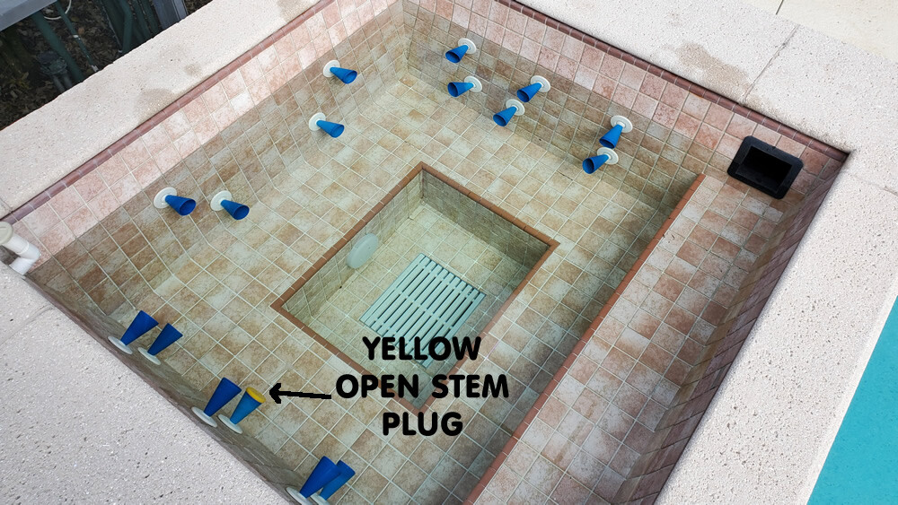 SWIMMING POOL DYE TESTING CONES - LEAK DETECTION set of 6