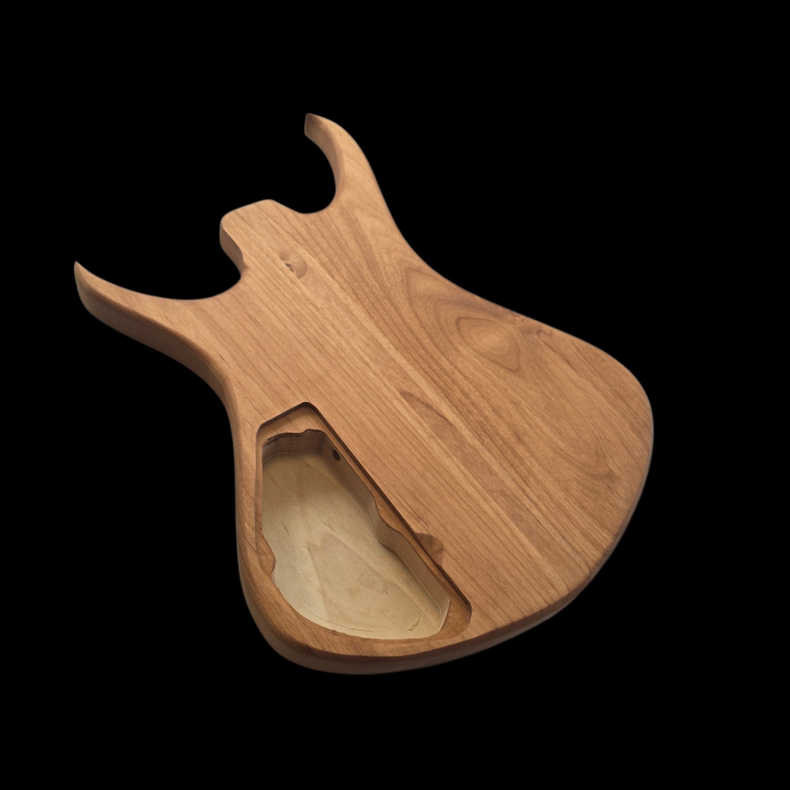 Alembic Style Custom Guitar Body 1 of a Kind Handmade Black Limba/Alder Luthier