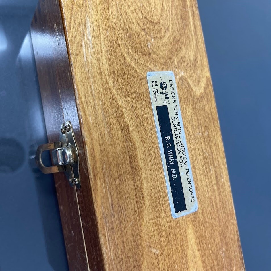 Vintage Surgical Spectacles Glasses in Wooden Box