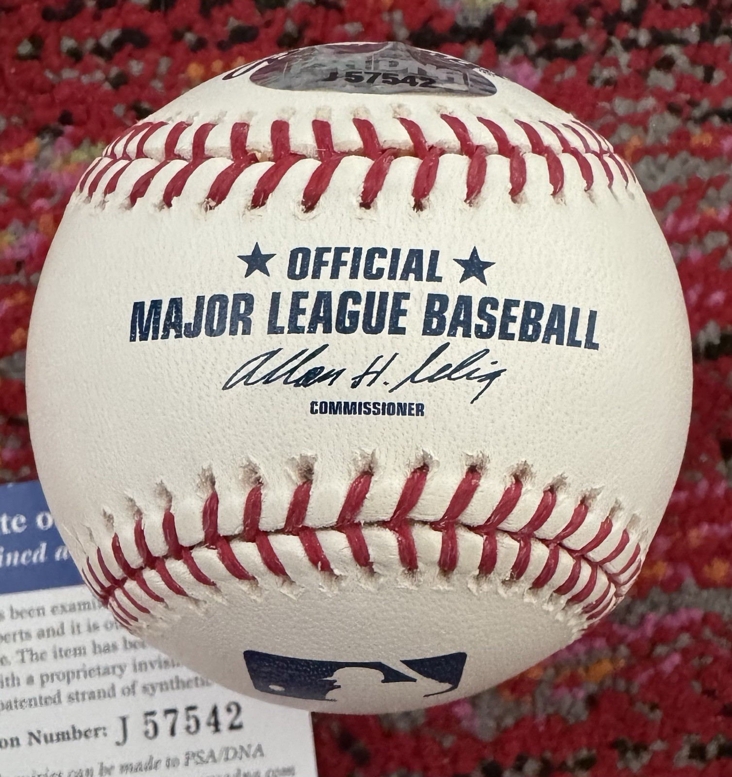 Randy Johnson Autographed OMLB Selig PSA Authentication