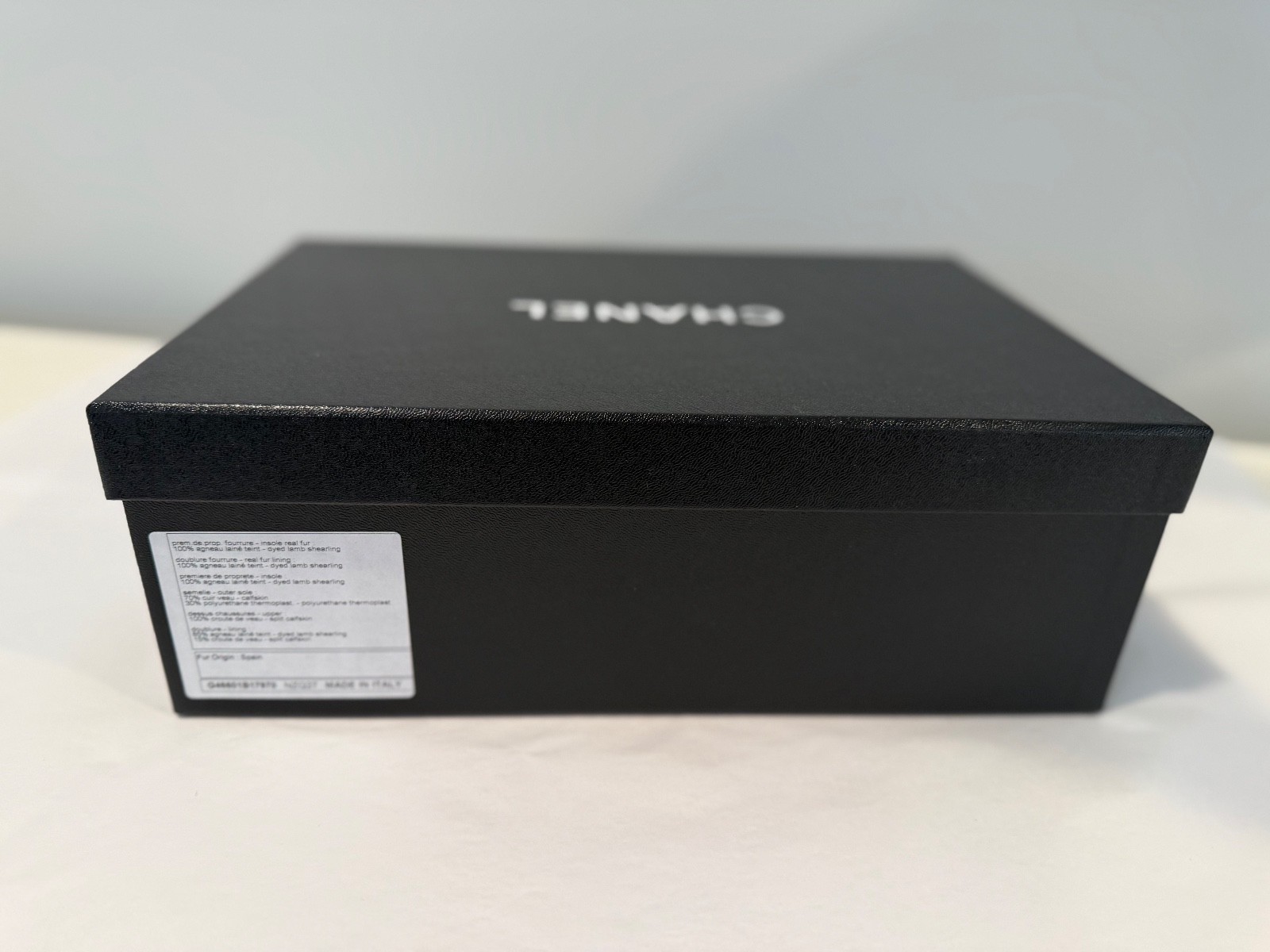 Authentic Chanel 12" x 8" x 4" Shoe Box With Tissue