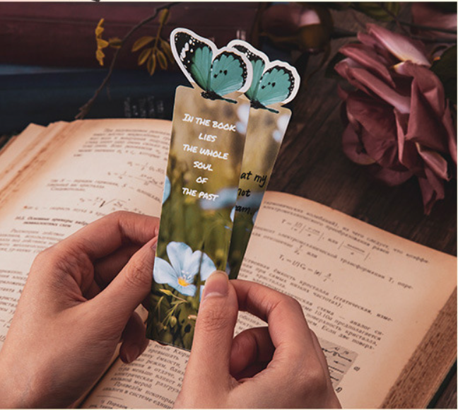 5 Butterfly / Pack 3D Design Flowers Bookmark Reading Readers Gift US Shipping