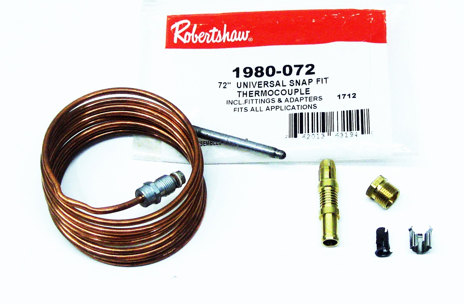Robertshaw 72" Universal Snap Fit Thermocouple 1980-072
