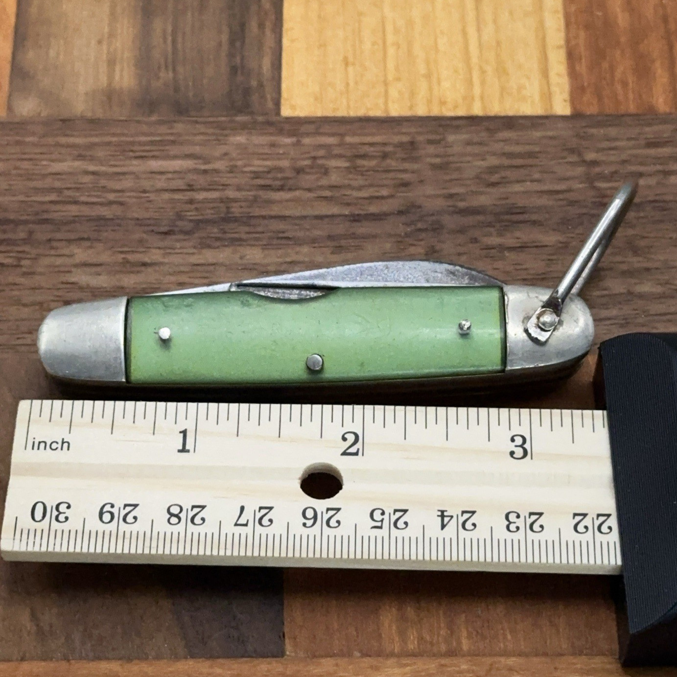 Vintage Kutmaster Utica NY USA Official Girl Green Scout Multi Camping Knife