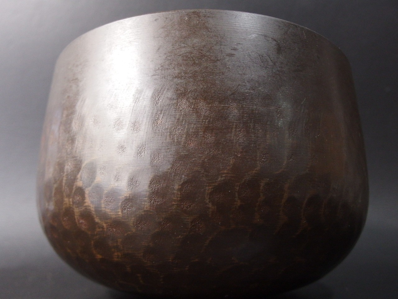 or2631 JAPANESE BUDDHIST SINGING BOWL ORIN GONG 7.1 inch / 18 cm Wide VINTAGE