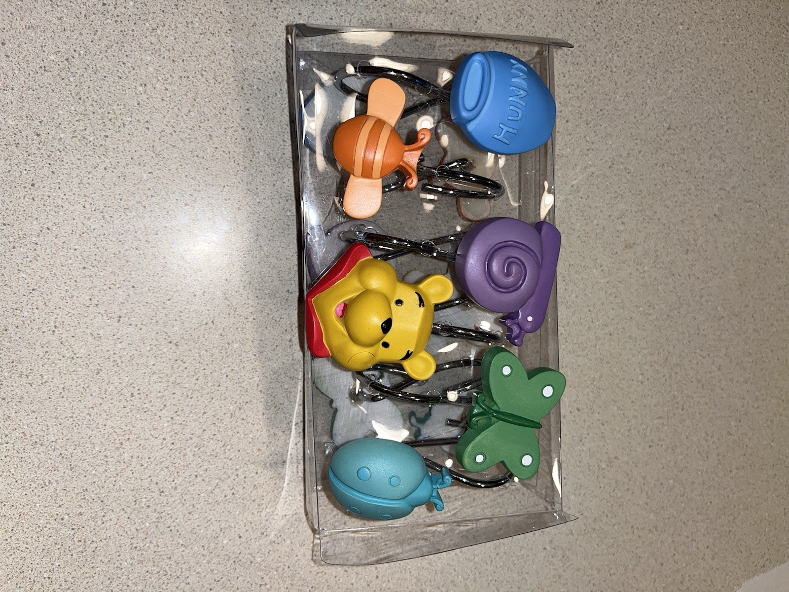 Disney Home Winnie the Pooh Collection Butterfly Shower Curtain Hook Set