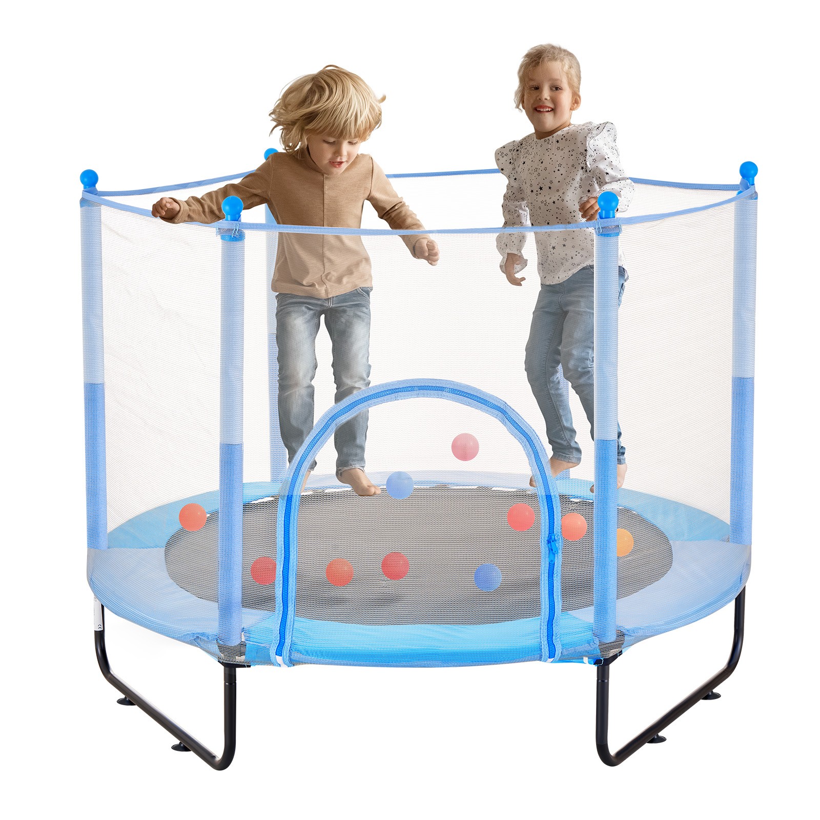Uimoso 60" Trampoline for Kids Mini Toddler Trampoline with Net Indoor