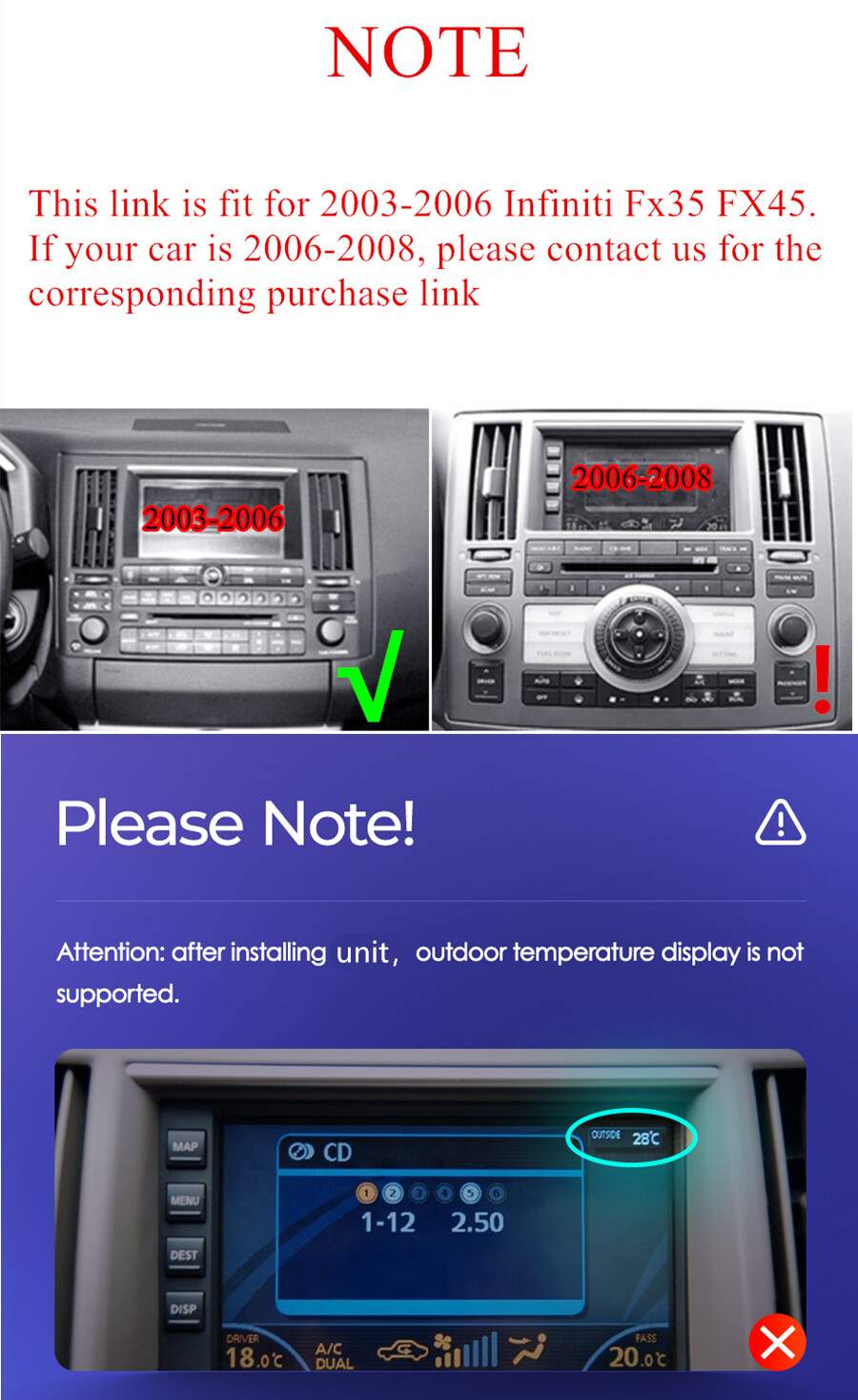 9.7" Android 11 Stereo Radio Head Unit Navi GPS For Infiniti FX35 FX45 2003-2006