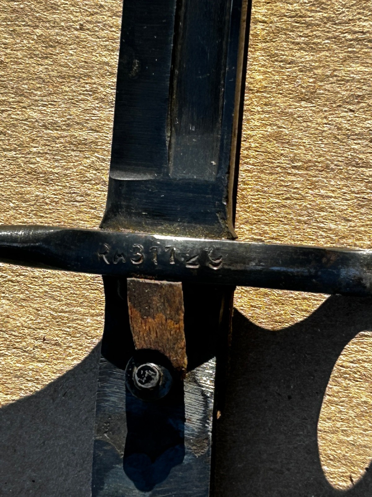 Original German Model 1871 / 94 Bayonet with Leather Scabbard