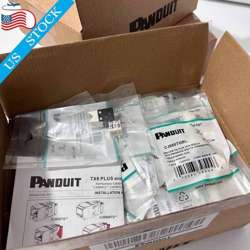 OEM Panduit Giga TX Cat6 Network jack White Green Red Yellow Blue Black Qty 50