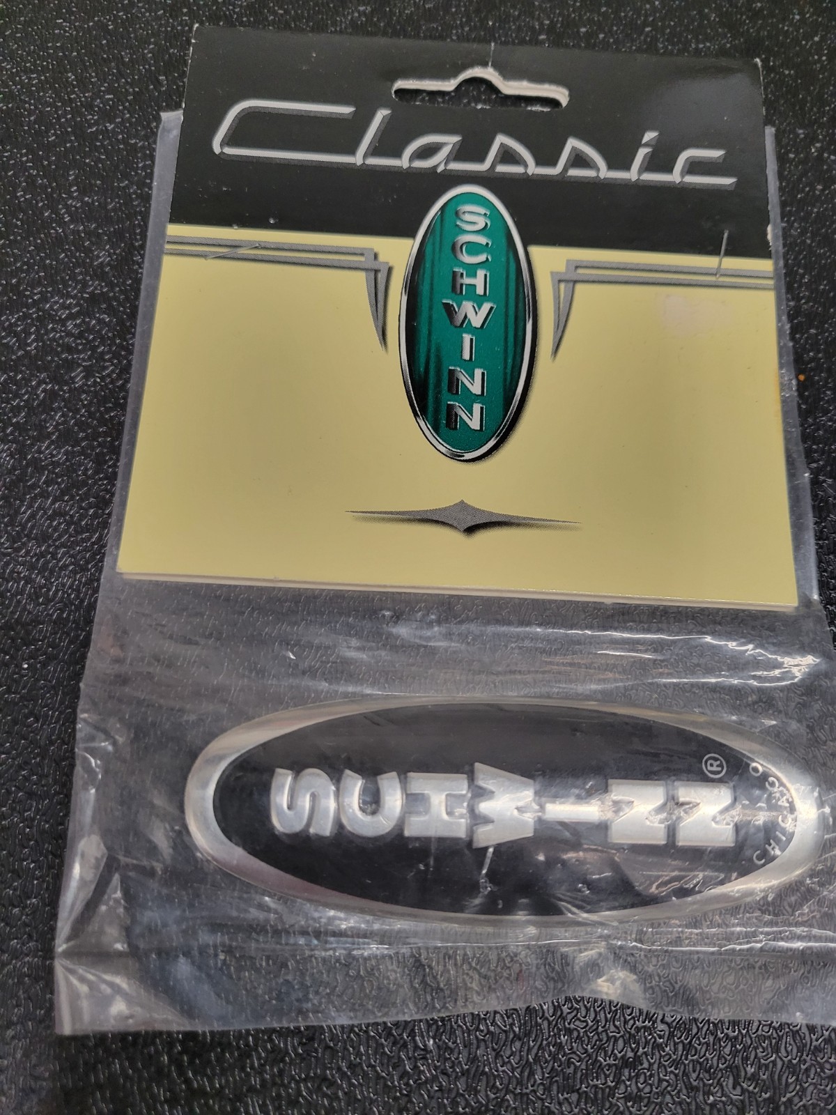 Schwinn head badge stick on NOS