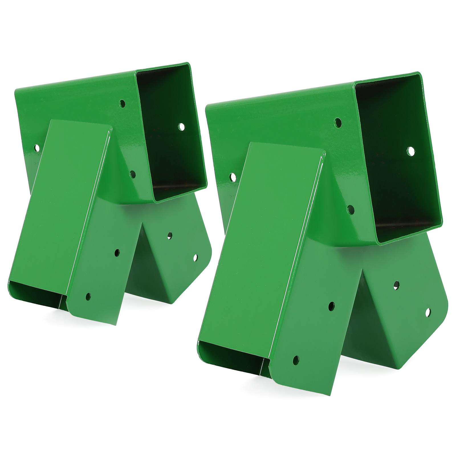2 Brackets 1-2-3 A-Frame Swing Set Green Powder-Coated Heavy Duty Steel