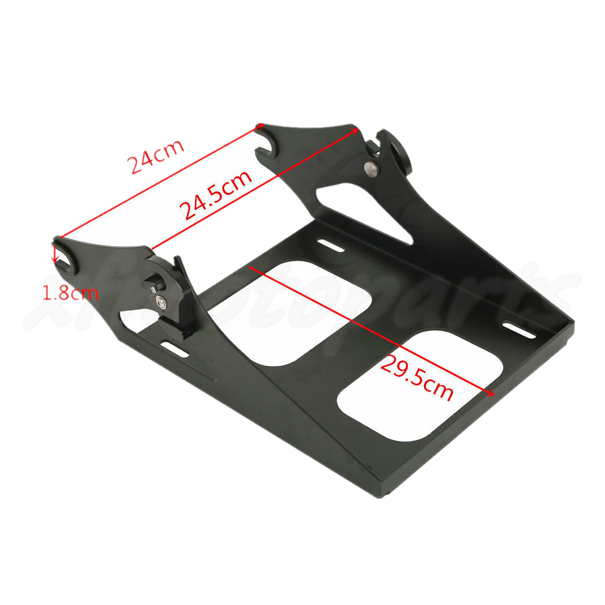 Black King Pack Trunk Pad Mount Rack For Harley Tour Pak Davidson Touring 14-24