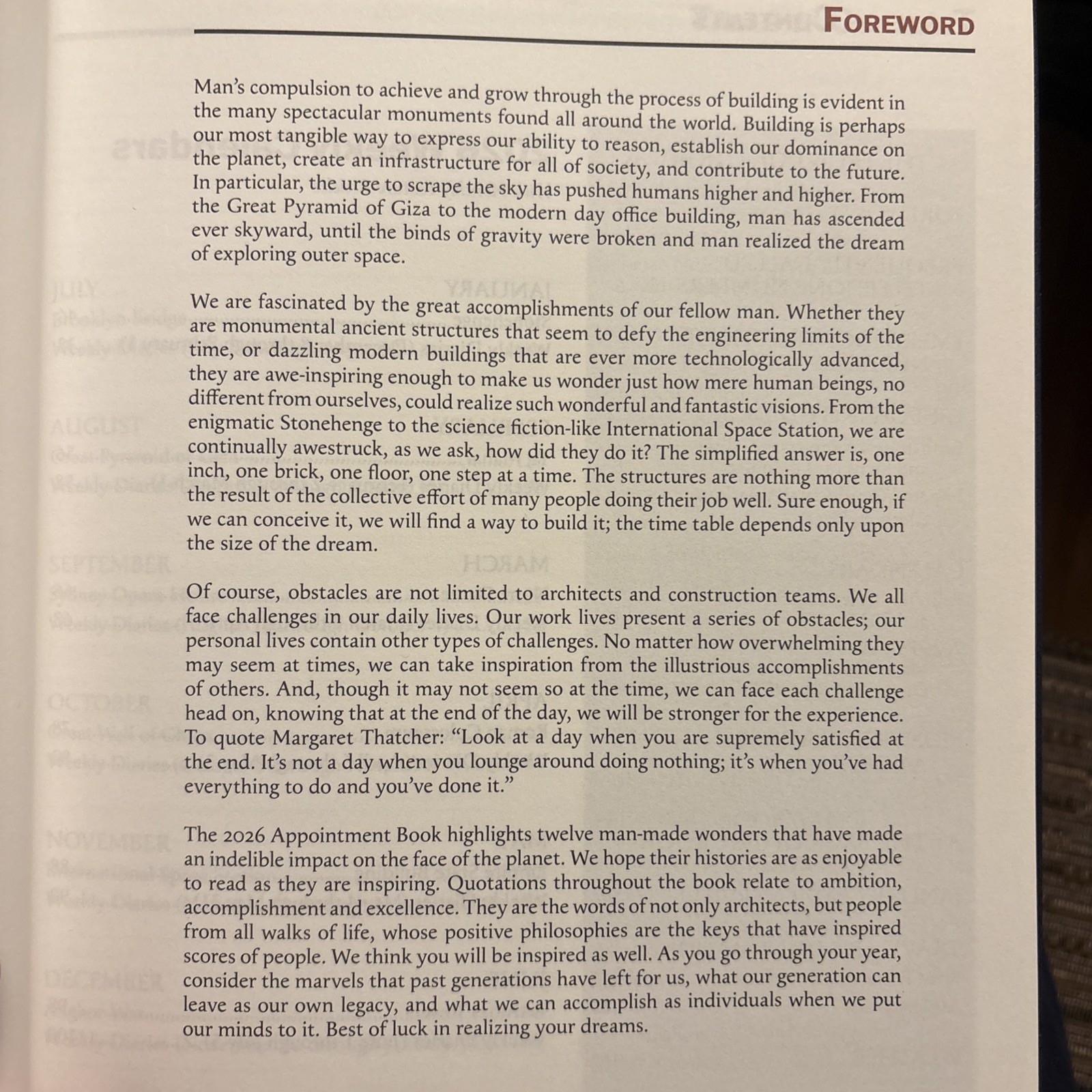 Sundial Hard Cover 2026 Day Planner And Calendar