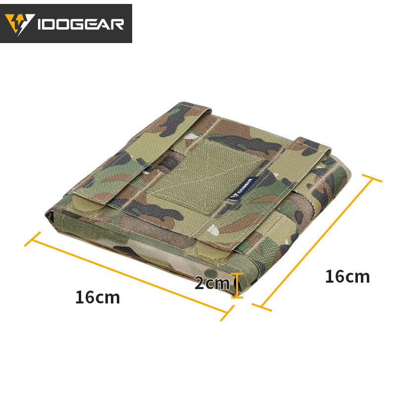 IDOGEAR Tactical Side Plate Pouch Set Plate Pocket 2PCS 6"X6" for JPC2.0 Hunting