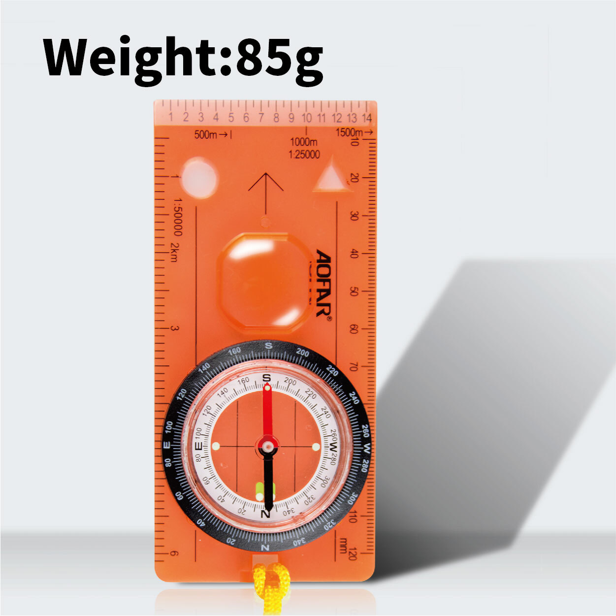 AOFAR Orienteering Map Compass AF-5C Hiking Survival Lightweight Kids Navigation